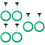 6 Pcs Fish Feeding Ring for Aquarium Floating Food 7