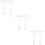 6 Pcs Rulers T Shaped Measuring Tool Portable 11