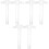 6 Pcs Rulers T Shaped Measuring Tool Portable 5