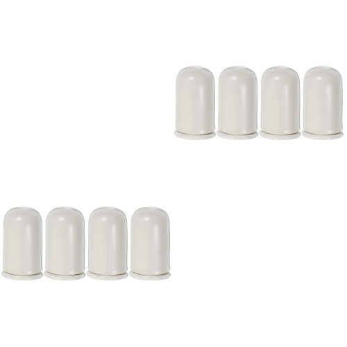 8 Pcs Ceramic Toothpick Tubes With Lid Dispenser Holder 2