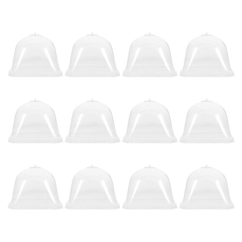 24 Pcs Clear Plastic Dome Covers For Garden Plant Protection