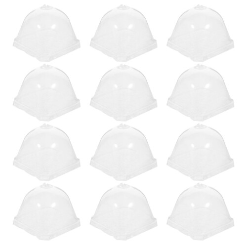 24 Pcs Clear Plastic Dome Covers For Garden Plant Protection 2