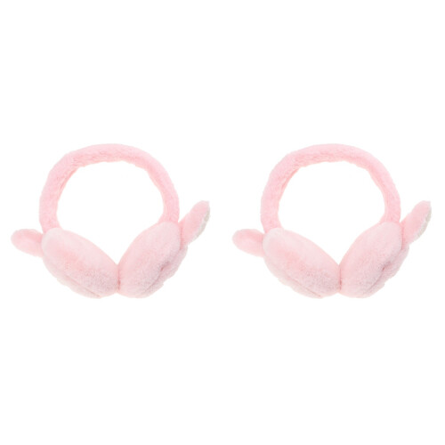 2Pcs Winter Children Ear Protector Rabbit Plush Earmuff Warmer 1
