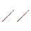 2 Pcs Wooden Portable Flute For Beginner C Key 5