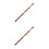 2 Pcs Wooden Portable Flute For Beginner C Key 8
