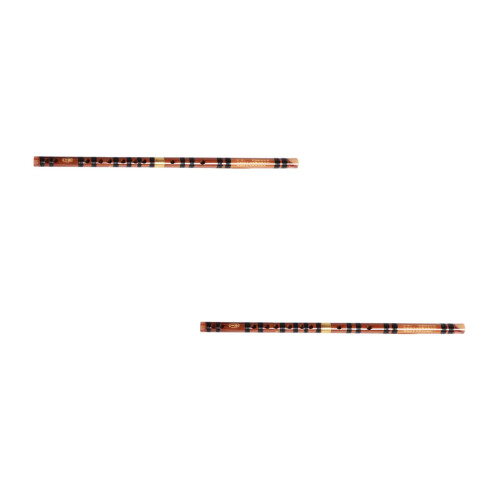 2 Pcs Wooden Portable Flute For Beginner C Key 2