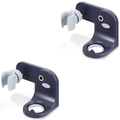 Two Sets Of Adjustable Nail Free Shower Head Bracket For Bathroom 2