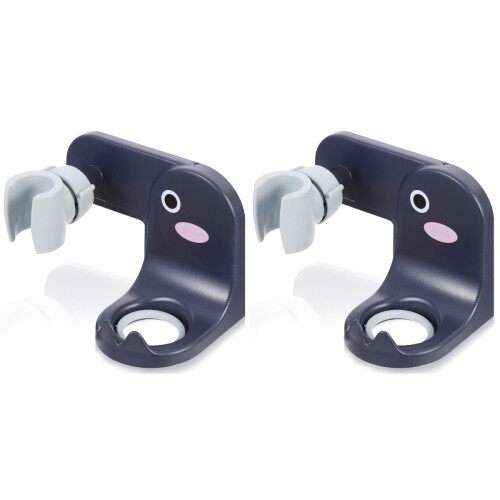 Two Sets Of Adjustable Nail Free Shower Head Bracket For Bathroom 1