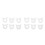 12Pcs Ice Cream Maker Nozzle Attachments White Plastic Commercial Use 9