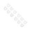 12Pcs Ice Cream Maker Nozzle Attachments White Plastic Commercial Use 4