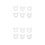 12Pcs Ice Cream Maker Nozzle Attachments White Plastic Commercial Use 5
