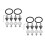 2 Sets Front Bumper Screws Quick Release Fastener Kit 8