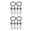 2 Sets Front Bumper Screws Quick Release Fastener Kit 7