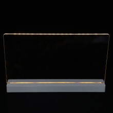 2 Sets Acrylic Led Note Board Dry Erase Light Up Message Pad