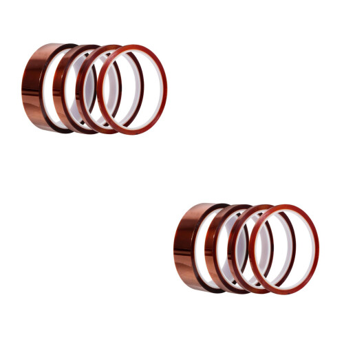 8 Pcs High Temp Tape Multi-Sized With Silicone Adhesive For Soldering 2