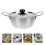 2 Sets Stainless Steel Korean Style Double Handle Noodle Pot 11