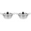2 Sets Stainless Steel Korean Style Double Handle Noodle Pot 2