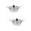 2 Sets Stainless Steel Korean Style Double Handle Noodle Pot 7