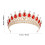 Rood Kroonvormige Tiara Voor Dames Bruiloft Accessoire 2