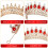 Rood Kroonvormige Tiara Voor Dames Bruiloft Accessoire 4
