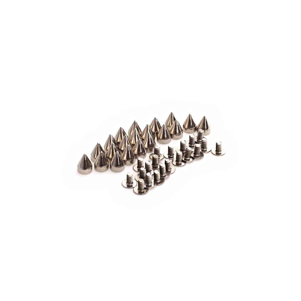40 X 9Mm Metal Cone Spikes Screwback Studs For Craft Silver 033394902186