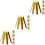 15 Pcs Brass Golf Shaft Adapter Shims Supplies 7