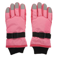 1 Pair Classic Waterproof Skiing Gloves Kids Thickened Winter