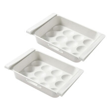 4 Pcs Drawer Type 12-Grid Egg Holders Refrigerator Storage Containers