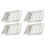 4 Pcs Drawer Type 12-Grid Egg Holders Refrigerator Storage Containers 2