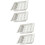4 Pcs Drawer Type 12-Grid Egg Holders Refrigerator Storage Containers 7