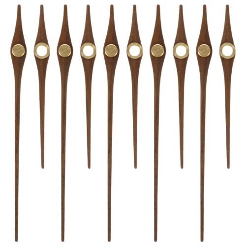 15 Sets 12 Inch Wooden Clock Hands Kit High Precision Replacement
