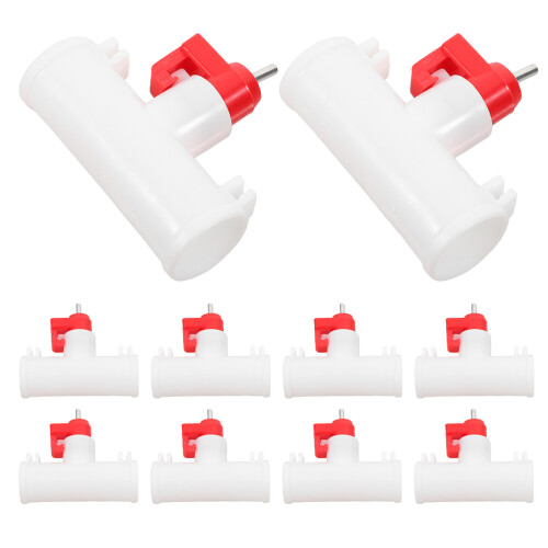40 Pcs Automatic Chicken Waterer With Ball Valve For Poultry Coops 1