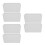 6 Pcs Simple Sugar Bowl Flat Bottom Rectangular Container For Cafe 5
