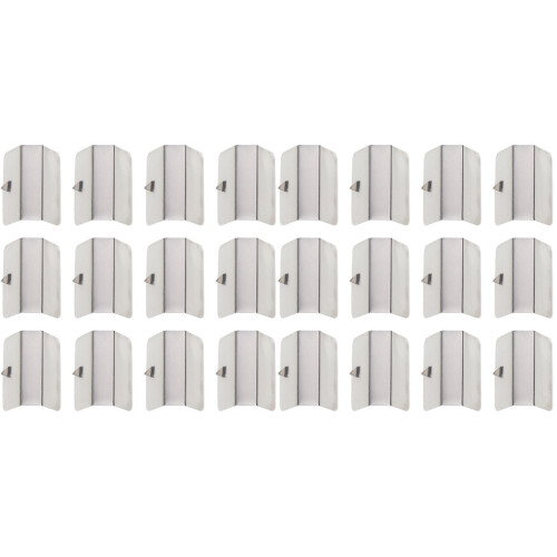 24Stk Deflektor Halteklammern Wind Regen Silber Langlebig 1