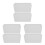 6 Pcs Simple Sugar Bowl Flat Bottom Rectangular Container For Cafe 8