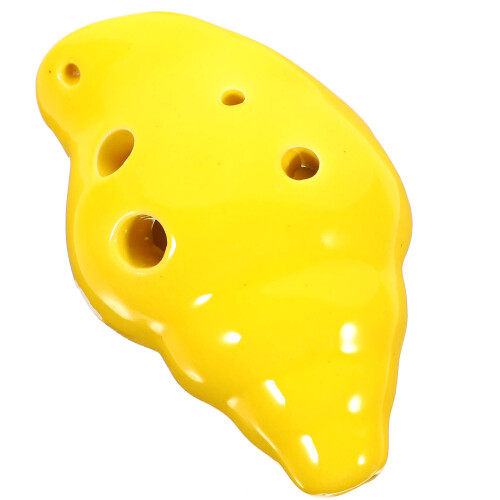 3Pcs Conch Shape 6-Hole Ceramic Ocarina Instrument
