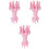 3Pcs Plastic Round Knitting Spool Loom In Two Sizes Pink 3