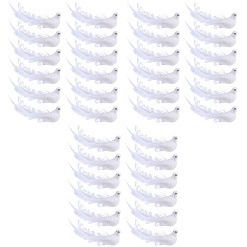 36 Pcs Simulation Pigeon Decor Ornament Bird Model 2