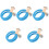 5Pcs Bird Rope Perch Swing For Cage Pole Parrot Standing Grinding 5