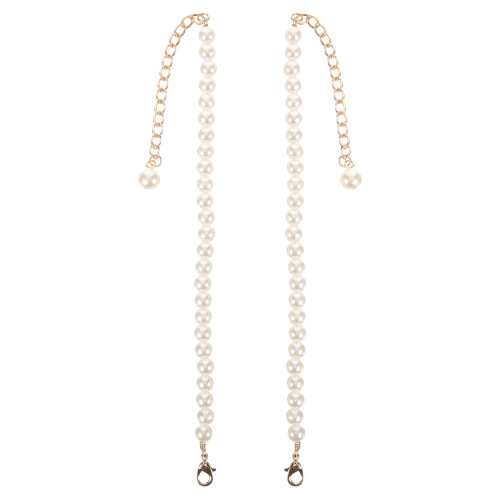 8 Pcs Pearl Shoe Straps For Heels
