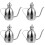 4Pcs Stainless Steel Vinegar Dispenser Multi Function Oil Container 7