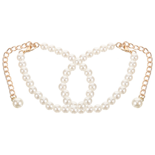 8 Pcs Pearl Shoe Straps For Heels 2