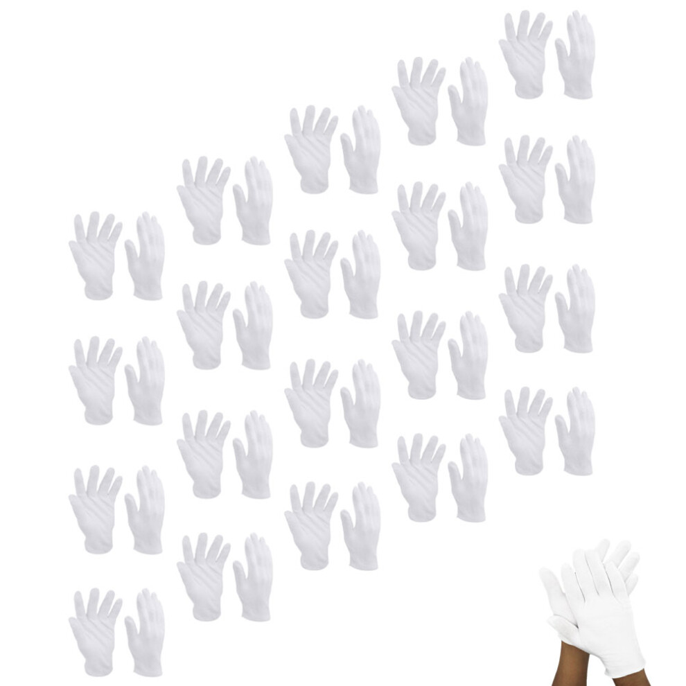 32 Pairs Jewelry Cotton Gloves Washable Elastic-image-OPC-PKXPGNW-NEW