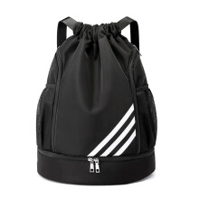 Sport Basketball Backpack Waterproof Travel Outdoor Basketball Pouch Bag For Hiking Climbing Black
