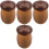 4Pcs Mushroom Toothpicks Container Acorn Shaped Wood Organizer 5