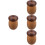 4Pcs Mushroom Toothpicks Container Acorn Shaped Wood Organizer 8