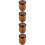 4Pcs Mushroom Toothpicks Container Acorn Shaped Wood Organizer 10