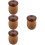 4Pcs Mushroom Toothpicks Container Acorn Shaped Wood Organizer 9