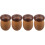 4Pcs Mushroom Toothpicks Container Acorn Shaped Wood Organizer 6