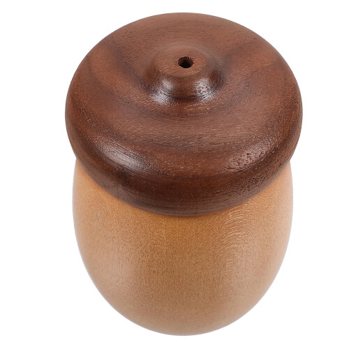 4Pcs Mushroom Toothpicks Container Acorn Shaped Wood Organizer 2